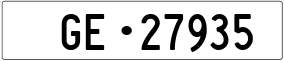 Trailer License Plate